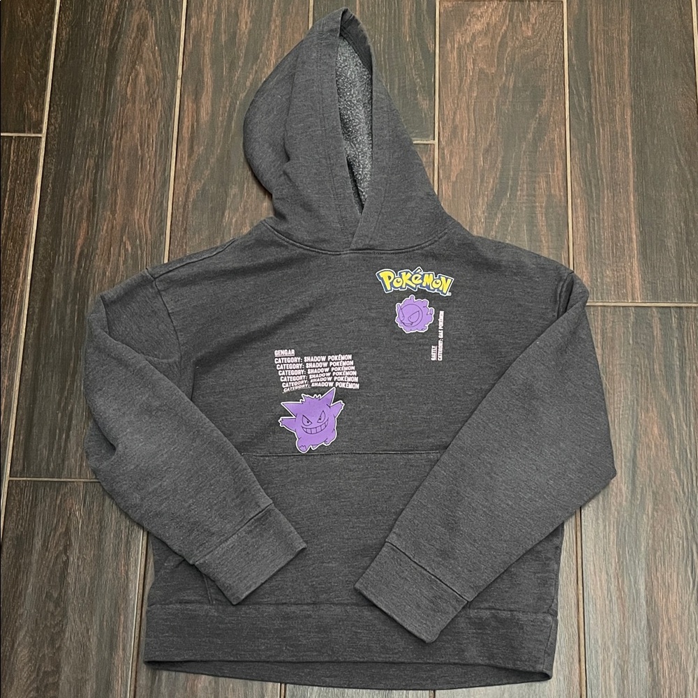 Gray Ghastly and Haunted Pokémon Hoodie Kids size L